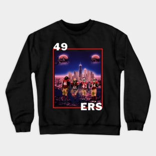 49 ers players cute graphic design artwork Crewneck Sweatshirt